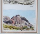 Bill Zaner Big Bend Pulliam Peak Watercolor Painting Hot on Sale