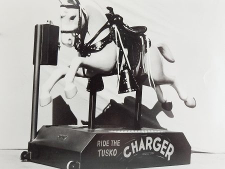 1950 s Tusko Charger Kiddie Ride Photograph Hot on Sale