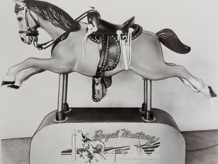 1950 s Royal Mustang Kiddie Ride Photograph Hot on Sale