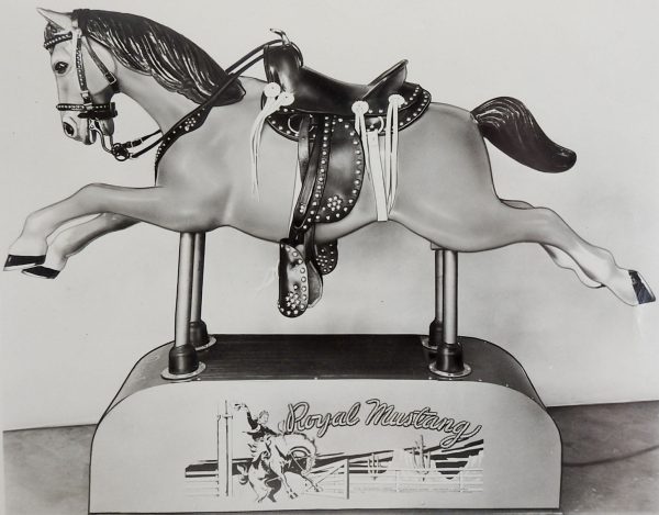 1950 s Royal Mustang Kiddie Ride Photograph Hot on Sale