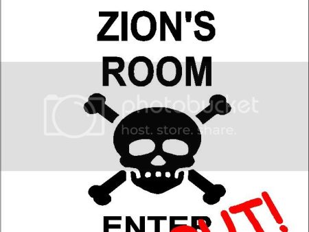 ZION Danger enter at own risk KEEP OUT room  9  x 12  Aluminum novelty parking sign wall décor art  for indoor or outdoor use. Fashion