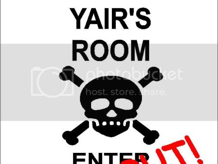 YAIR Danger enter at own risk KEEP OUT room  9  x 12  Aluminum novelty parking sign wall décor art  for indoor or outdoor use. Online Sale