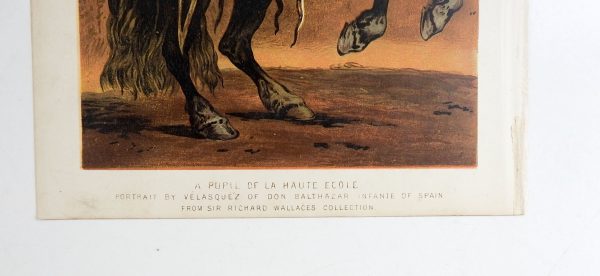 1873 Equestrian Chromolithograph Online now