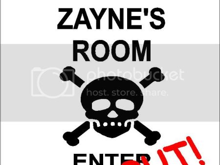 ZAYNE Danger enter at own risk KEEP OUT room  9  x 12  Aluminum novelty parking sign wall décor art  for indoor or outdoor use. For Cheap