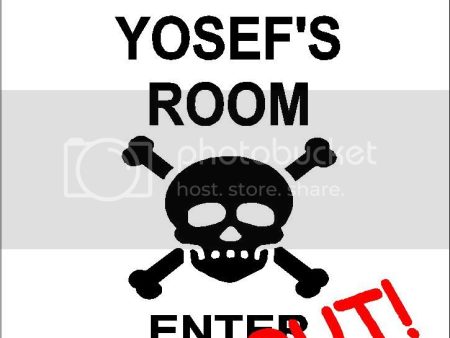 YOSEF Danger enter at own risk KEEP OUT room  9  x 12  Aluminum novelty parking sign wall décor art  for indoor or outdoor use. For Discount