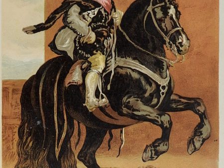 1873 Equestrian Chromolithograph Online now