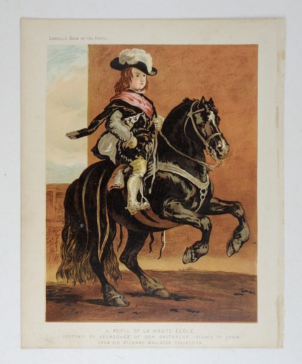 1873 Equestrian Chromolithograph Online now