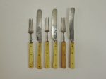 1860 s Small Bone Handled Flatware - S 6 For Discount