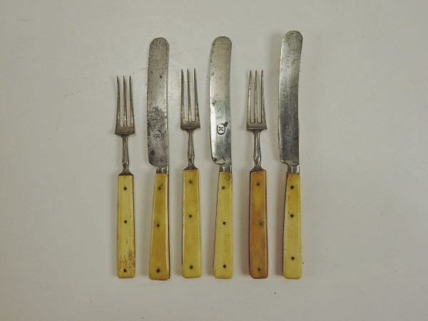 1860 s Small Bone Handled Flatware - S 6 For Discount