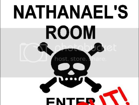 NATHANAEL Danger enter at own risk KEEP OUT room  9  x 12  Aluminum novelty parking sign wall décor art  for indoor or outdoor use. Cheap