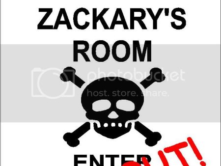 ZACKARY Danger enter at own risk KEEP OUT room  9  x 12  Aluminum novelty parking sign wall décor art  for indoor or outdoor use. Cheap