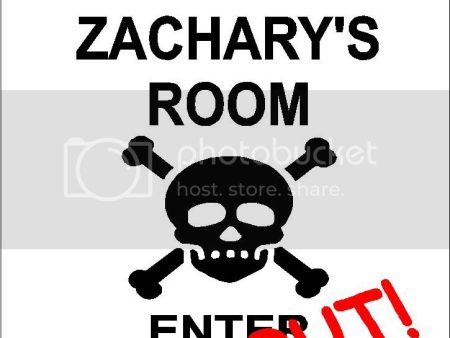 ZACHARY Danger enter at own risk KEEP OUT room  9  x 12  Aluminum novelty parking sign wall décor art  for indoor or outdoor use. For Cheap