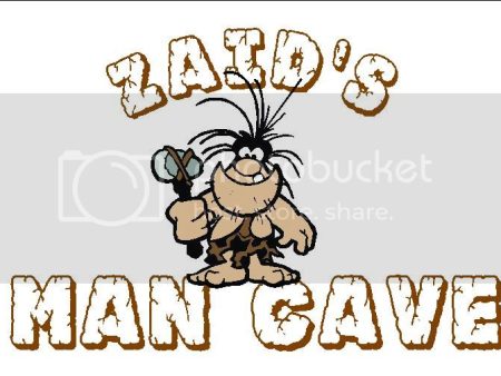 ZAIDEN Man Cave 9 x12  Aluminum novelty parking sign wall decor. on Sale