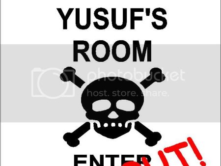 YUSUF Danger enter at own risk KEEP OUT room  9  x 12  Aluminum novelty parking sign wall décor art  for indoor or outdoor use. Discount