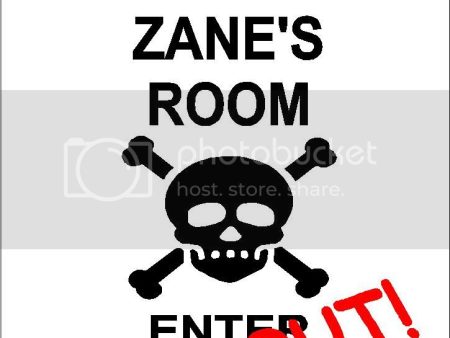 ZANE Danger enter at own risk KEEP OUT room  9  x 12  Aluminum novelty parking sign wall décor art  for indoor or outdoor use. Hot on Sale