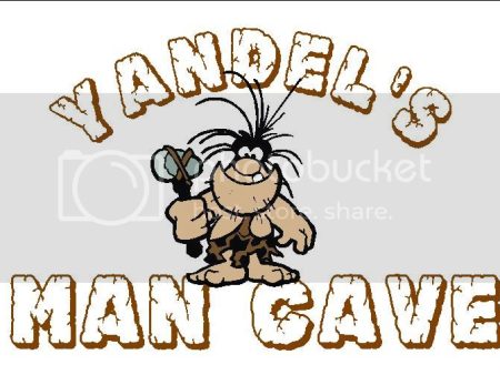 YANDEL Man Cave 9 x12  Aluminum novelty parking sign wall decor. Online now