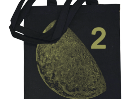 Moon 2 Metallic Gold Totebag For Sale