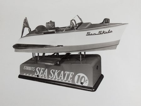 1950 s Sea Skate Boat Kiddie Ride Photograph Cheap