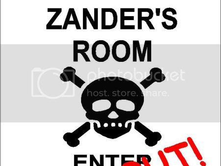 ZANDER Danger enter at own risk KEEP OUT room  9  x 12  Aluminum novelty parking sign wall décor art  for indoor or outdoor use. on Sale