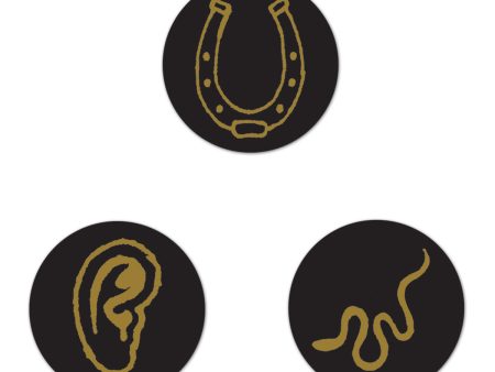 Snake, Ear, Horseshoe Button Set Hot on Sale