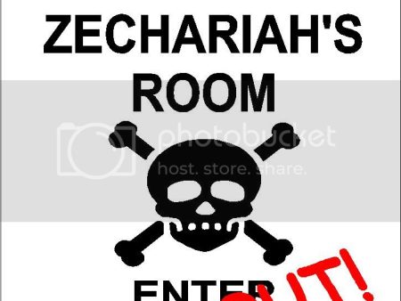 ZECHARIAH Danger enter at own risk KEEP OUT room  9  x 12  Aluminum novelty parking sign wall décor art  for indoor or outdoor use. Online now