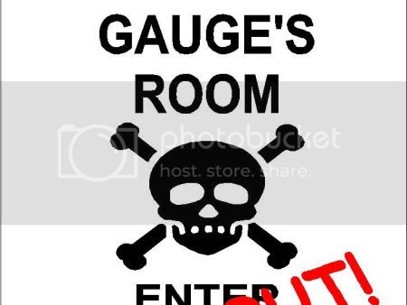 GAUGE Danger enter at own risk KEEP OUT room  9  x 12  Aluminum novelty parking sign wall décor art  for indoor or outdoor use. Online Hot Sale