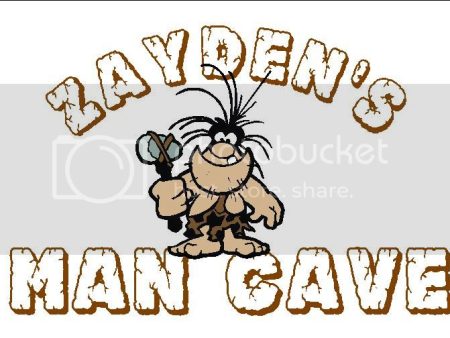 ZAYDEN Man Cave 9 x12  Aluminum novelty parking sign wall decor. Online now