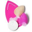 Makiažo kempinėlių valiklis BeautyBlender Keep It Clean, rinkinį sudaro: guminis valymo padėkliukas-pirštinė ir muiliukas +dovana Previa kosmetikos priemonė Online Sale