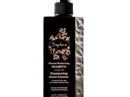 Drėkinamasis šampūnas plaukams Saphira Mineral Moisturizing Shampoo SAFKMS2, su Negyvosios jūros mineralais, 250 ml +dovana Fashion