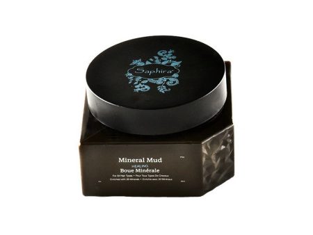 Kaukė-mineralinis purvas plaukams Saphira Mineral Mud SAFMM1, 90 ml +dovana Previa plaukų priemonė Fashion