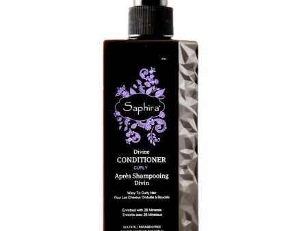 Intensyviai drėkinantis kondicionierius plaukams Saphira Divine Conditioner SAFDC2, besipučiantiems, besigarbanojantiems plaukams, 250 ml +dovana Previa plaukų priemonė For Cheap