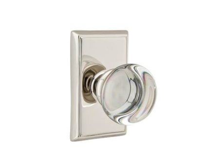 Emtek 8521PC Dummy , Rectangular Rosette , Providence Crystal Knob For Cheap